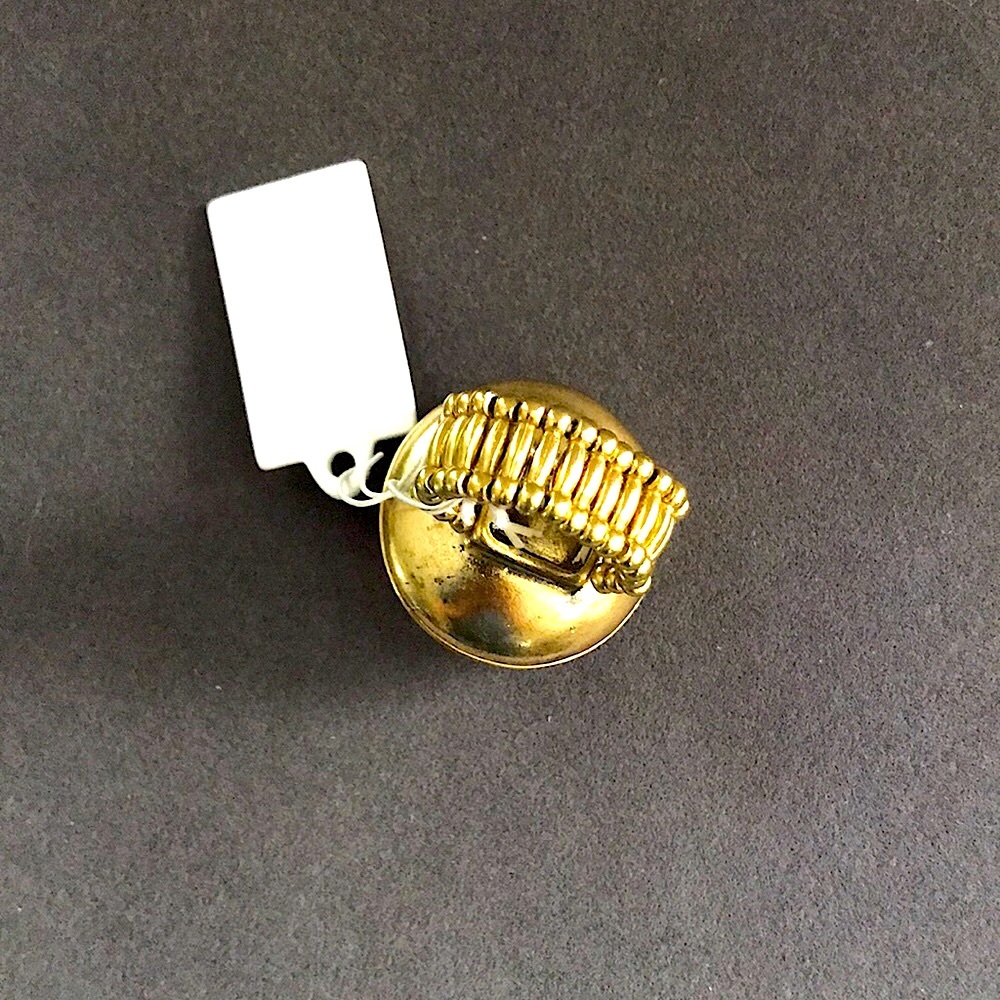 ‼️LAST DAY‼️ Open Metal Work Flower Rhinestone Stretch Ring - Picture 7 of 9